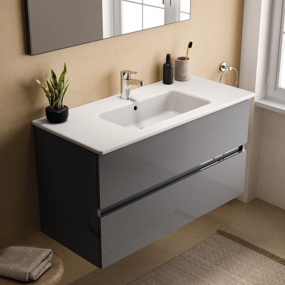Ideal Standard Wall Mounted Vanity Unit Ideal Standard Eurovit+ Wall Mounted Vanity Unit with 2 Drawers