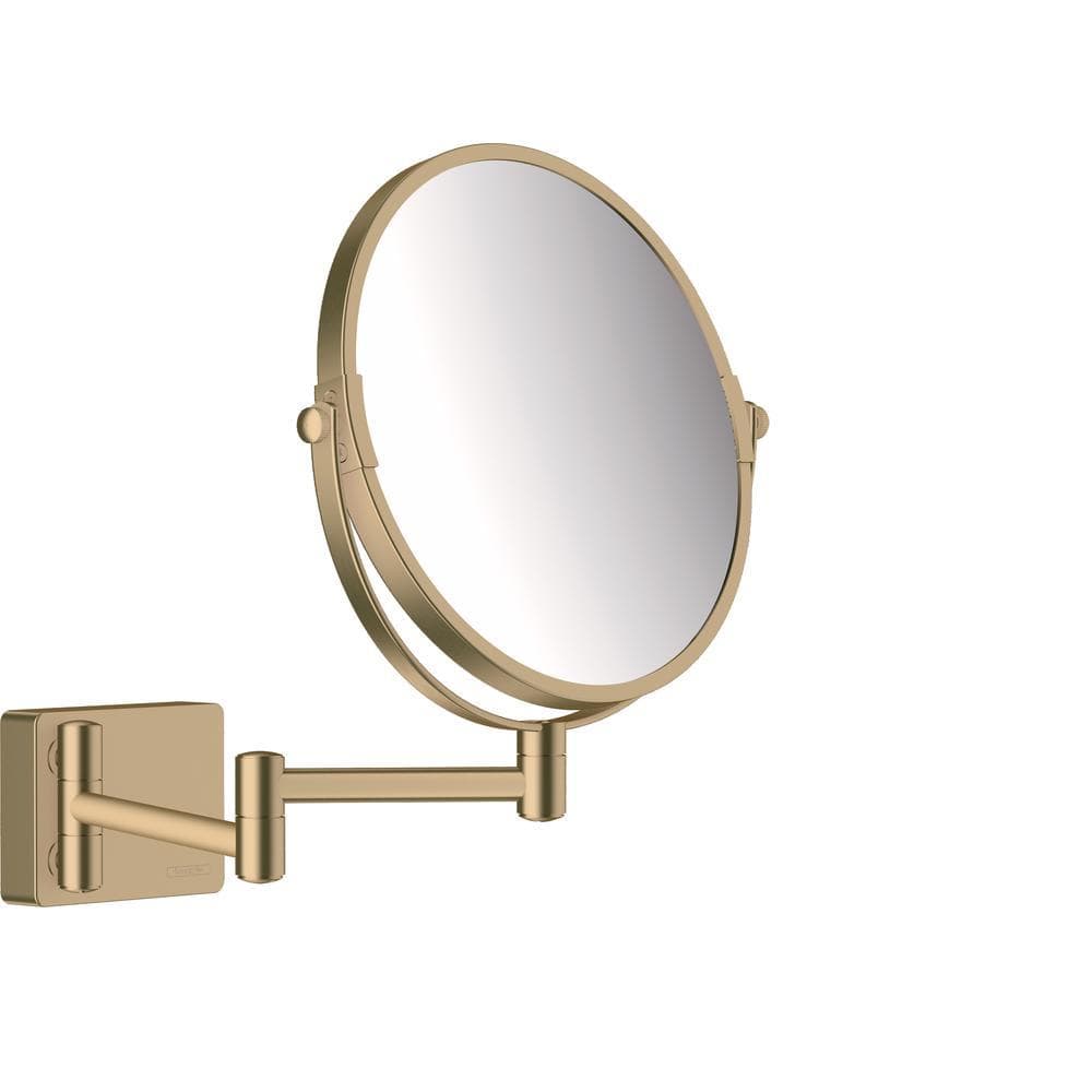 Hansgrohe Cosmetic and Shaving Mirror Brushed Bronze Hansgrohe Addstoris Shaving Mirror