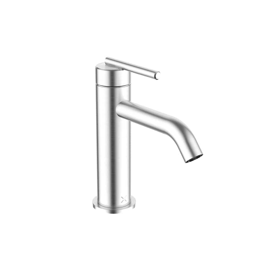 Crosswater Mono Basin Tap Stainless Steel Crosswater 3ONE6 Lever Monobloc Basin Mixer Tap