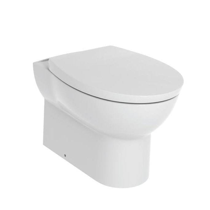 Aquarius Bathrooms Back To Wall Toilet Aquarius QualEco Back To Wall Rimless Toilet with Soft Close Seat