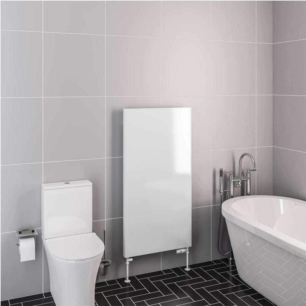 Eastbrook Flat Panel Radiator 1200 x 610mm / Electric Only Eastbrook Wingrave Flat Panel Radiator In Gloss White