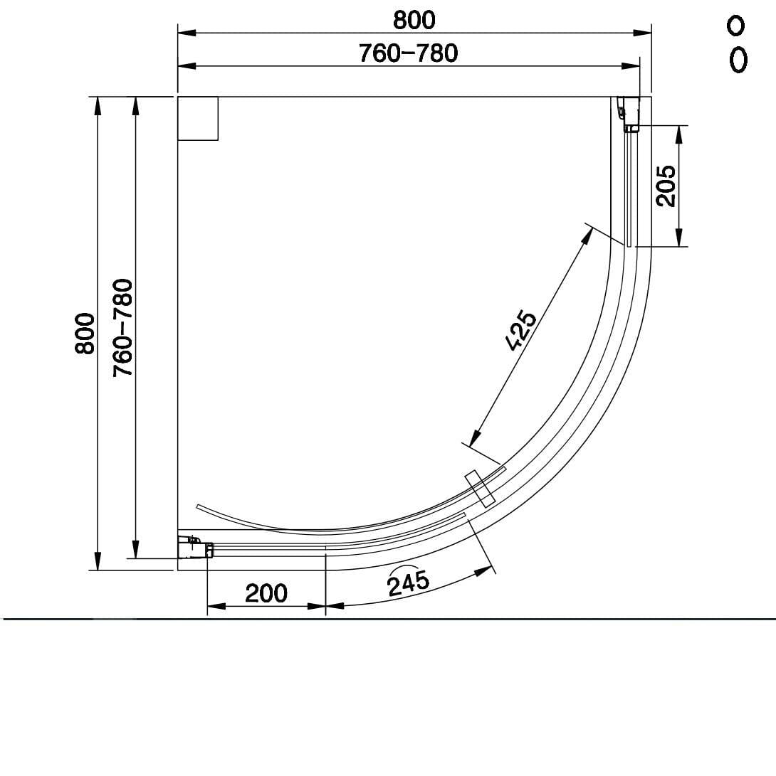 Eastbrook Vantage 2000 Quadrant Shower Enclosure