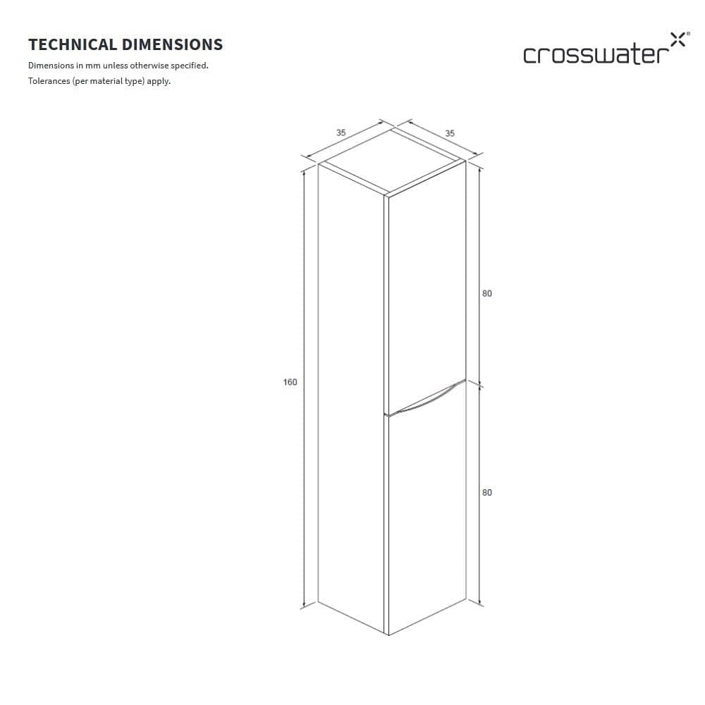 Crosswater Storage Unit Crosswater Glide II Tower Storage Unit