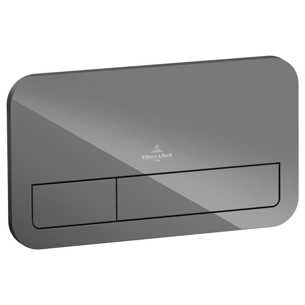 Villeroy and Boch Flush Plate Villeroy & Boch ViConnect 200G Glass Toilet Flush Plate