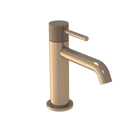 Saneux Mono Basin Tap Knurled Saneux Cos Deck Mounted Basin Mixer Tap in Brushed Bronze
