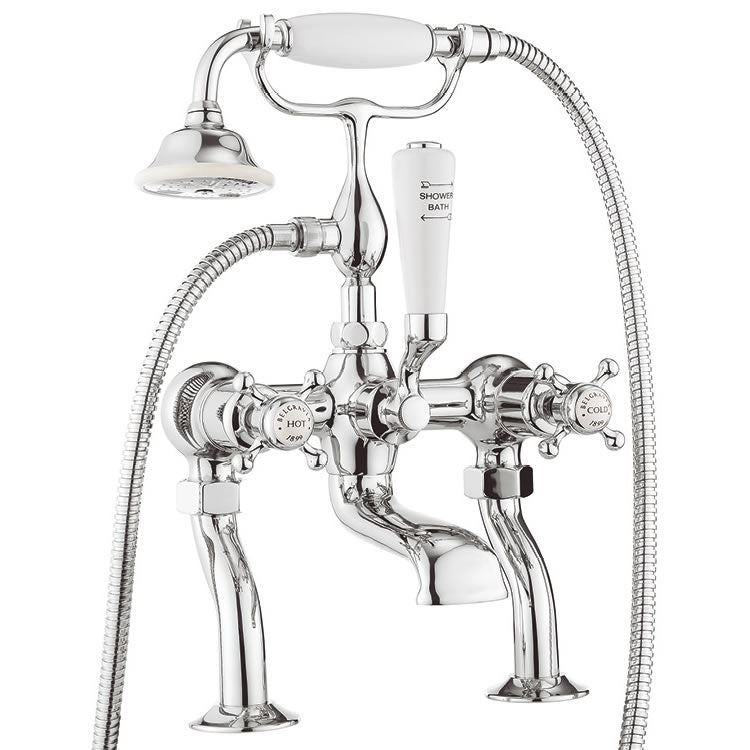 Crosswater Belgravia Crosshead Bath Shower Mixer with Shower Kit