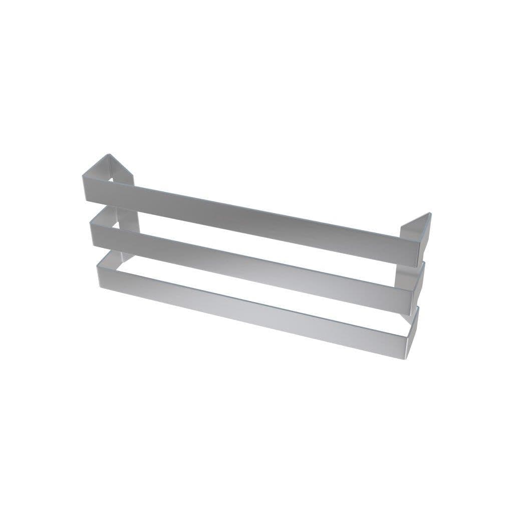 Eastbrook Radiator Towel Hanger 470mm / Brushed Stainless Steel Eastbrook Flat Triple Towel Hanger