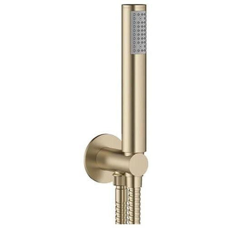 Crosswater Shower Handset Brushed Brass Crosswater MPRO Wall Mounted Shower Kit with Outlet and Hose - Choose Finish - PRO963WOPTION