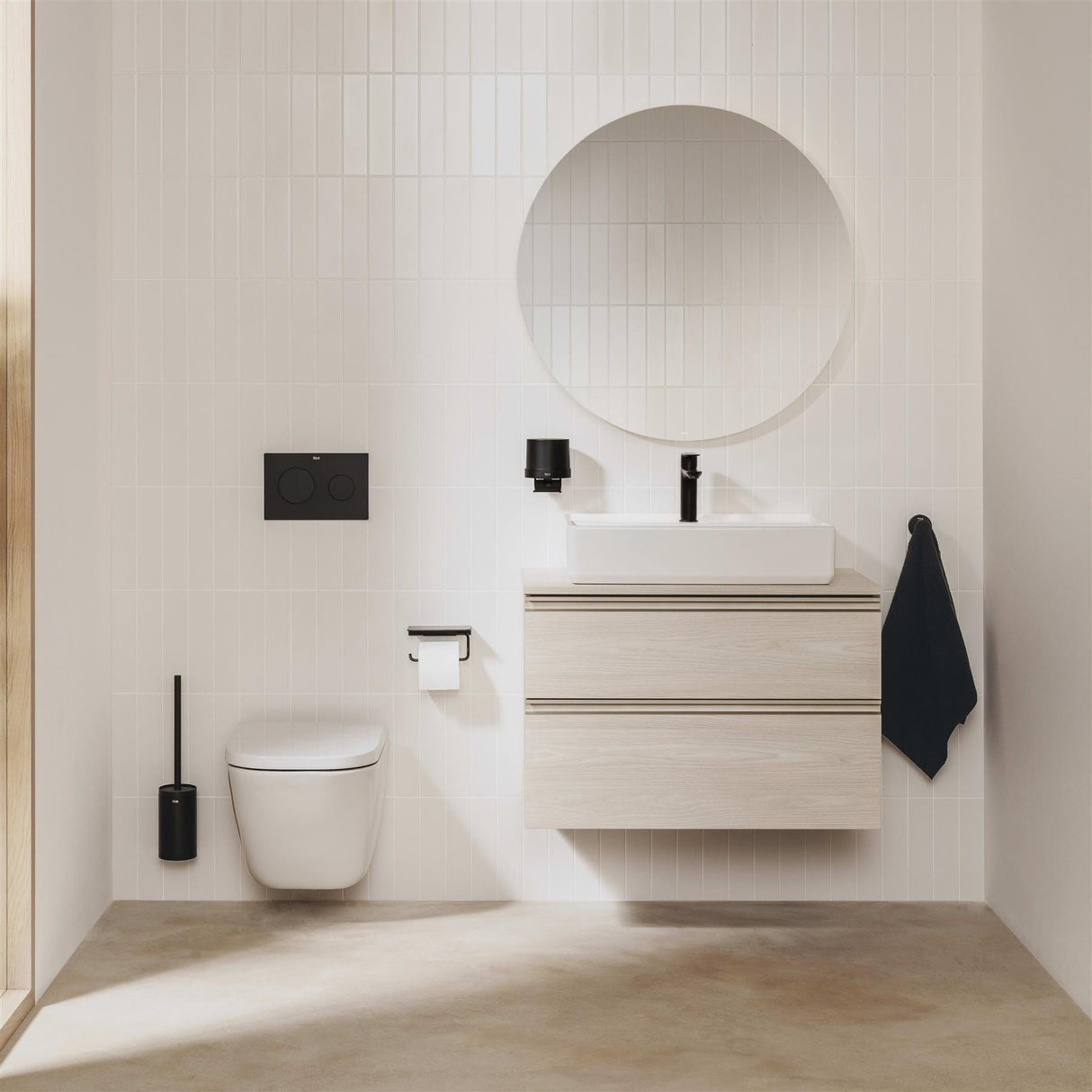 Roca Wall Hung Toilet Roca The Gap Round Wall Hung Rimless Toilet with Soft Close Seat