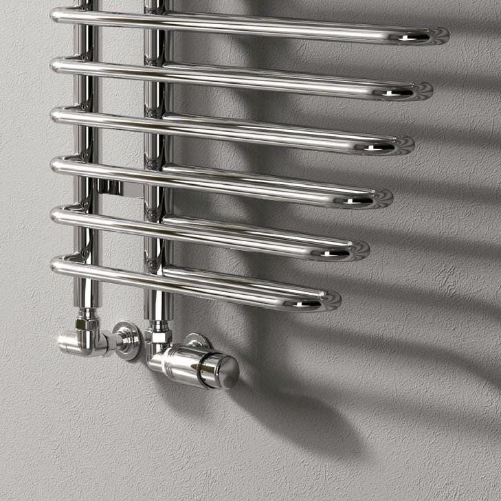 Reina Designer Towel Radiator Reina Nola Modern Designer Towel Rail in Chrome - 1400 x 600mm
