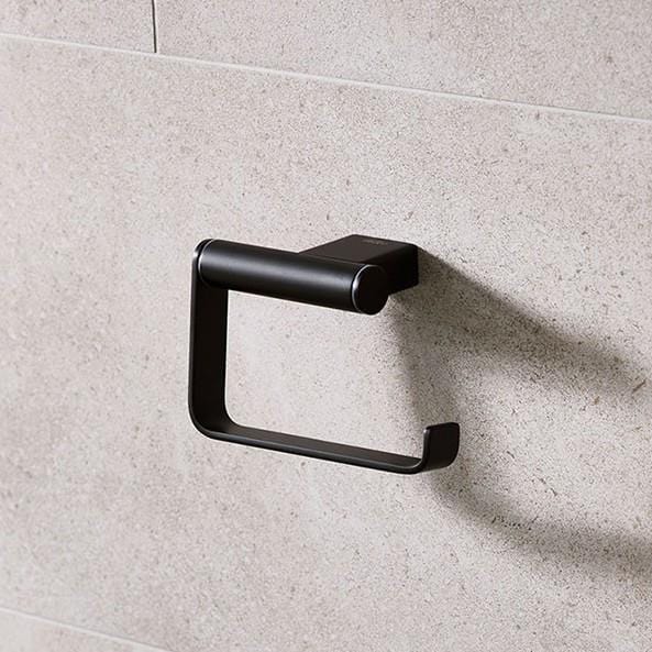 Miller Toilet Roll Holder Matt Black Miller Miami Toilet Roll Holder
