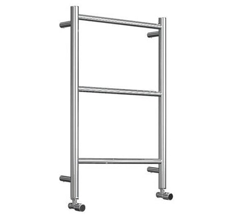 Vogue Ladder Rail 700 x 500 / Central Heating Vogue Galaxy Straight Heated Towel Rail in Polished Stainless Steel
