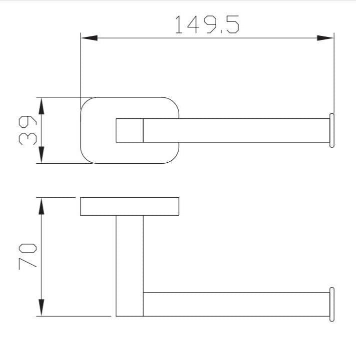 Aquarius Toilet Roll Holder Aquarius Auro Toilet Roll Holder in Brushed Brass