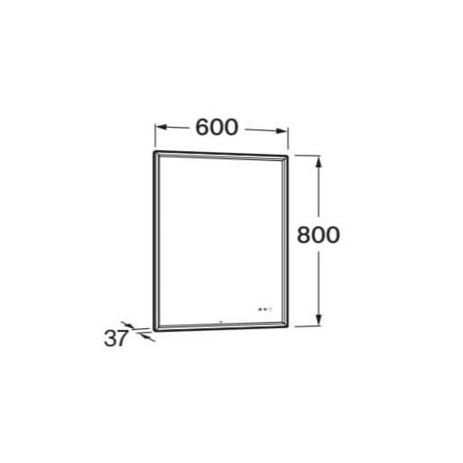 Roca Illuminated Mirror Roca Mirai Comfort LED Illuminated Mirror with Perimeter Lighting