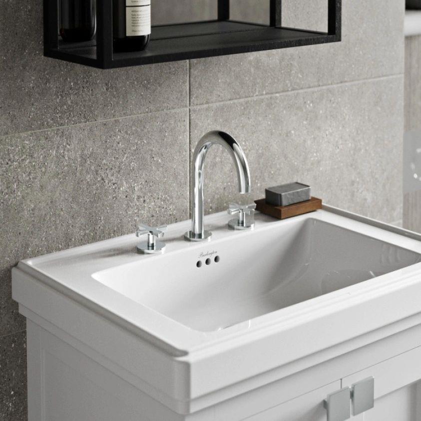 Burlington Riviera 3 Hole Basin Mixer Tap