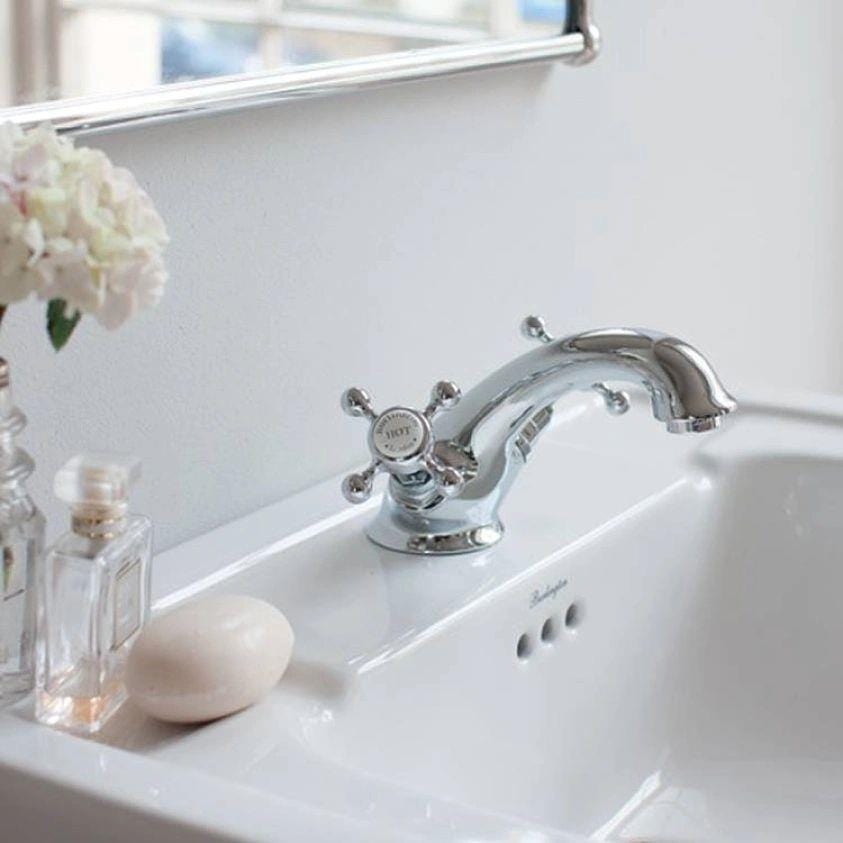 Burlington Mono Basin Tap Burlington Stafford Mono Basin Mixer Tap with Pop-up Waste in Chrome