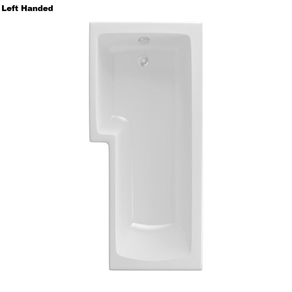 Eastbrook L-Shaped Shower Bath 1500 x 850mm / Reinforced / Left Handed Eastbrook Shannon L-Shape Shower Bath