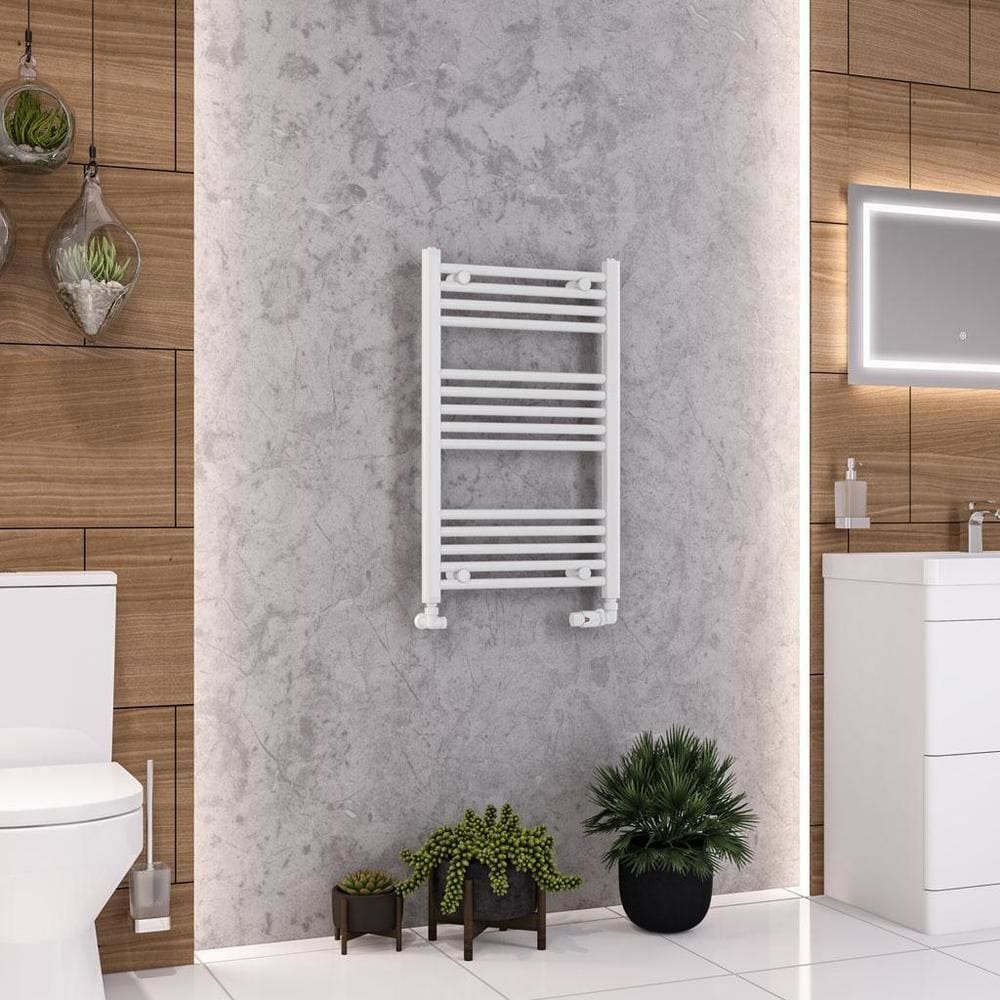 Eastbrook Wendover Straight Vertical Heated Towel Rail in White