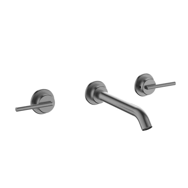 Crosswater Wall Mounted Basin Tap Slate Crosswater 3ONE6 Lever 3 Hole Wall Mounted Basin Mixer Tap