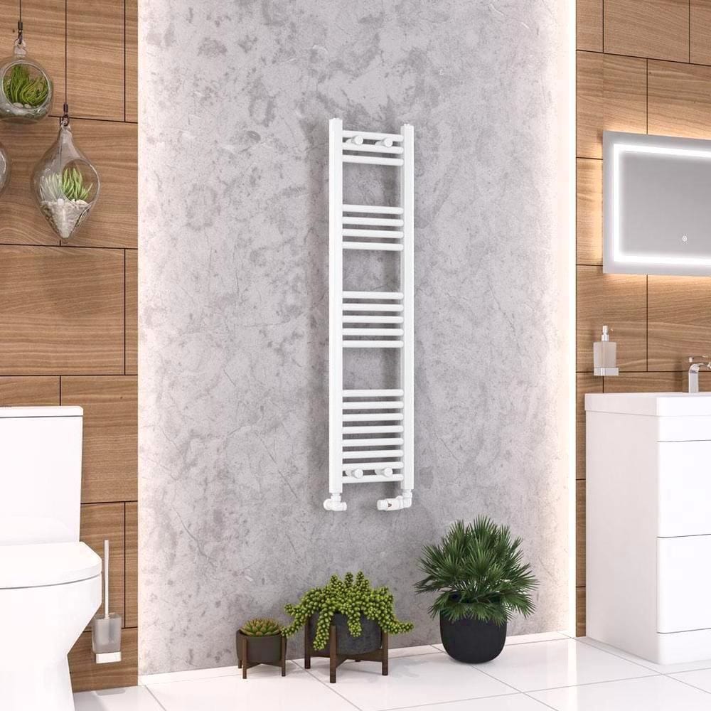 Eastbrook Wendover Straight Vertical Heated Towel Rail in White