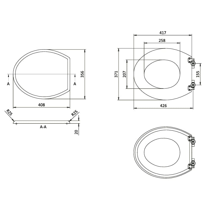 Burlington Toilet Seat Burlington Guild Close Toilet Seat