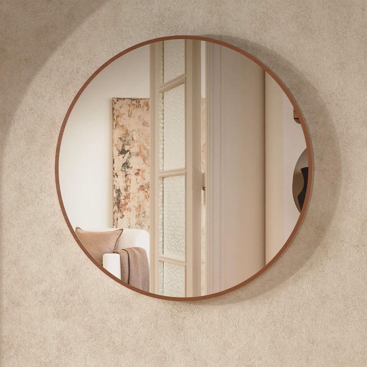 Crosswater Standard Mirror 700mm / Brushed Bronze Crosswater Infinity Round Framed Mirror
