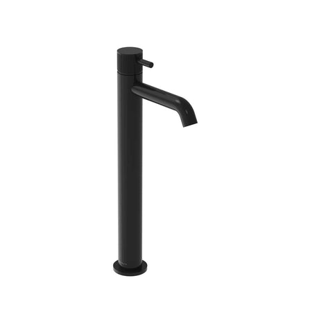 Saneux Tall Basin Tap Fluted Saneux Cos Tall Basin Mixer Tap in Satin Black