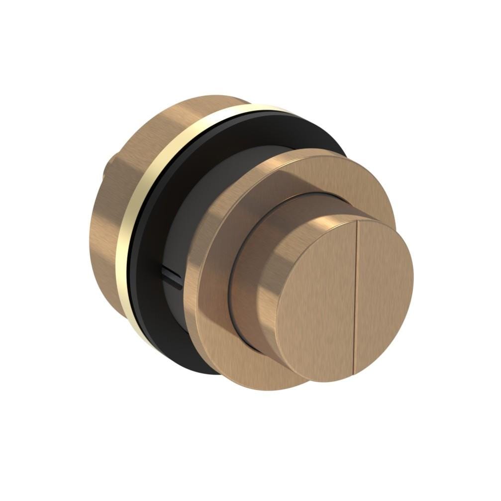 Saneux Flush Plate Brushed Bronze (PVD) Saneux FLUSHE 2.0 Brass Flush Button
