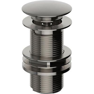 Heritage Basin Waste Brushed Nickel Heritage Unslotted Clicker Basin Waste