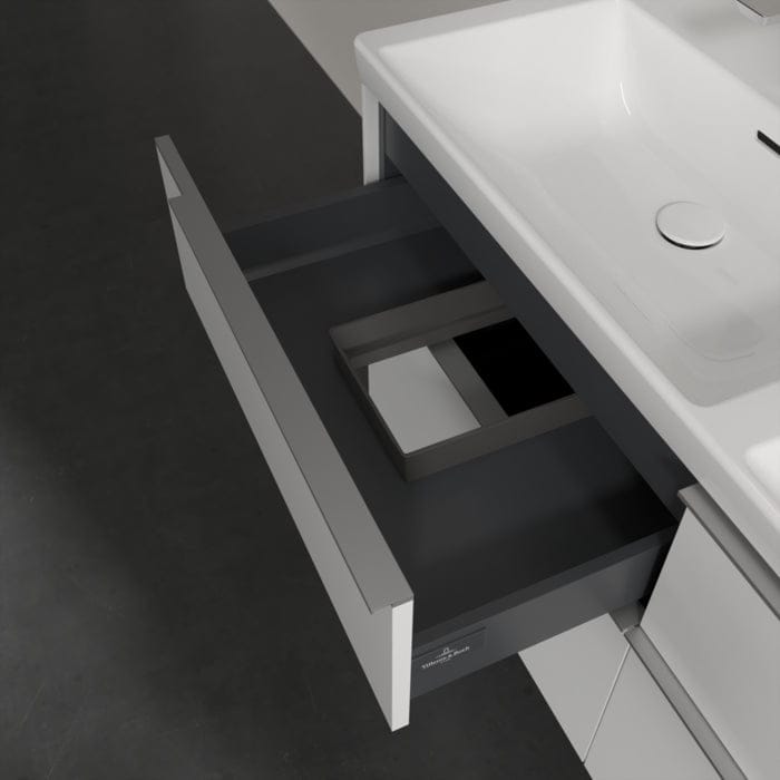 Villeroy & Boch Wall Mounted Vanity Unit Villeroy & Boch Subway 3.0 Wall Hung 1200mm Four Drawer Double Vanity Unit with Basin
