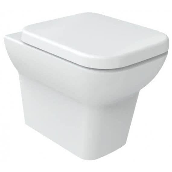 Imex Back to Wall Toilet Imex Suburb Back to Wall Toilet with Soft Close Seat in White
