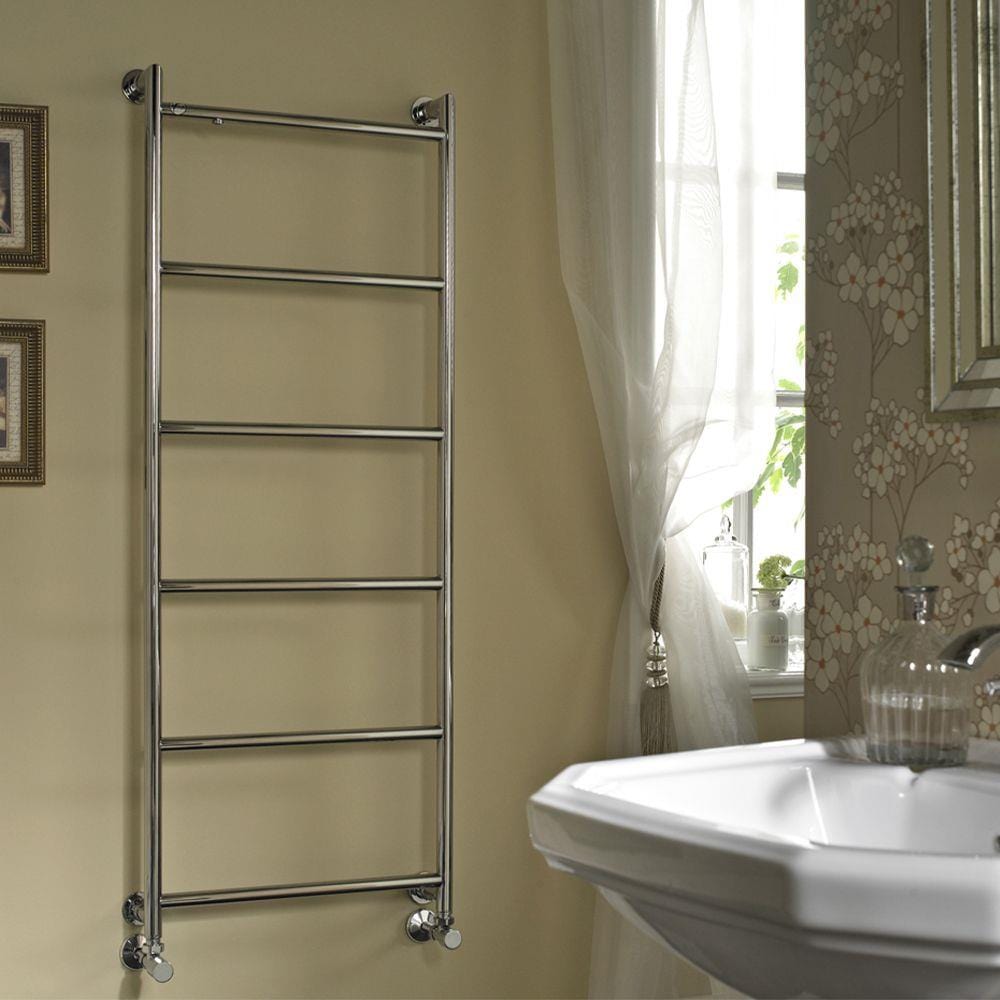 Vogue Ladder Rail Vogue Vivid Straight Heated Towel Rail in Chrome