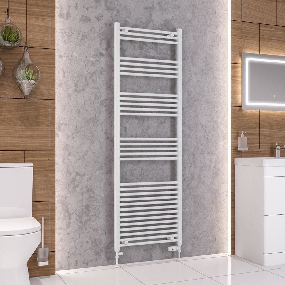 Eastbrook Wendover Straight Vertical Heated Towel Rail in White