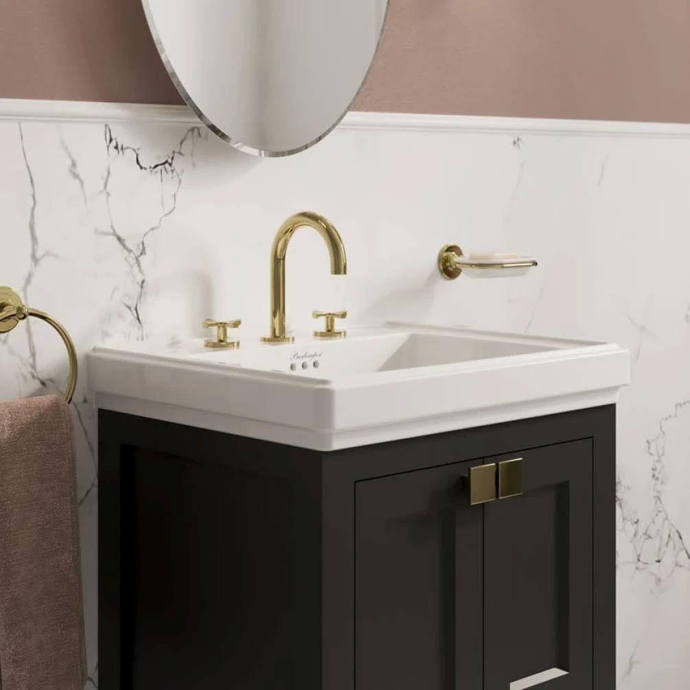 Burlington Floor Standing Vanity Unit Burlington Riviera Floor Standing 580mm Vanity Unit with Square Basin