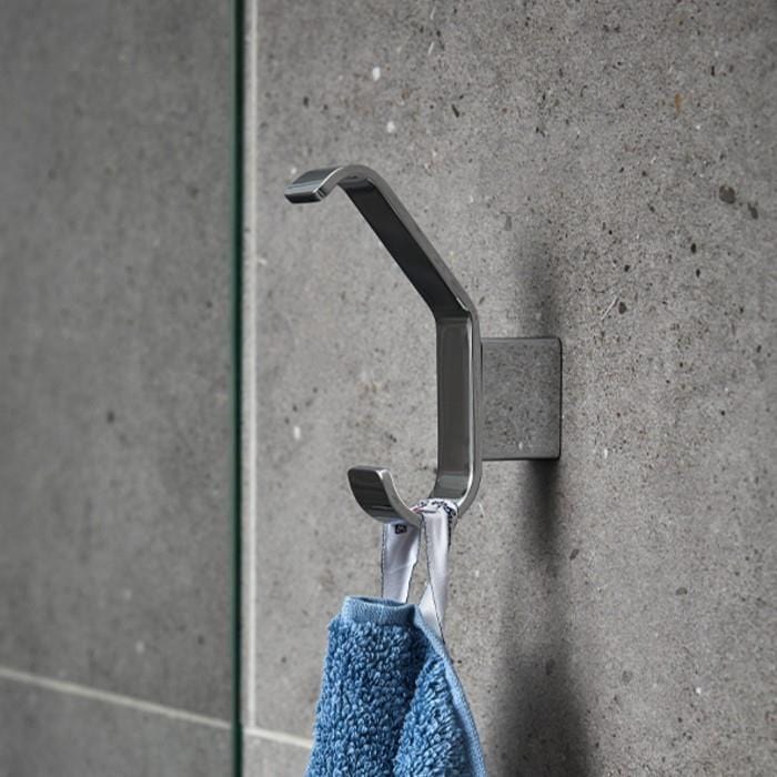 Miller Robe Hook Miller Orlando Double Robe Hook in Chrome