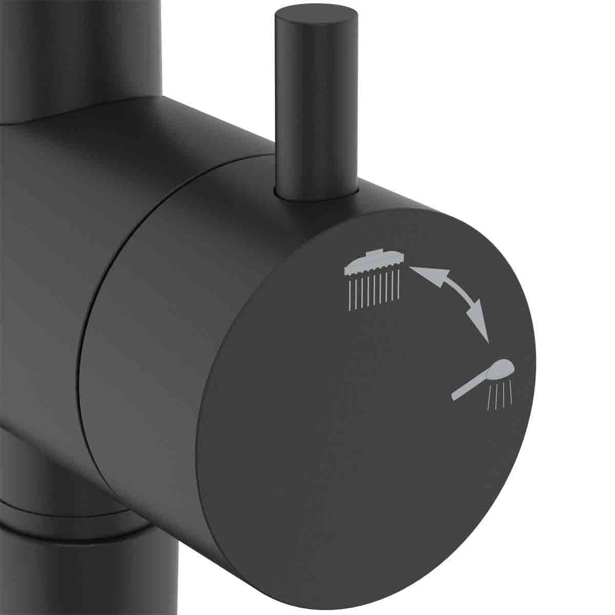 Ideal Standard Shower Riser Rail Ideal Standard IdealRain Shower Diverter with Adjustable Riser with Showerhead and Handset