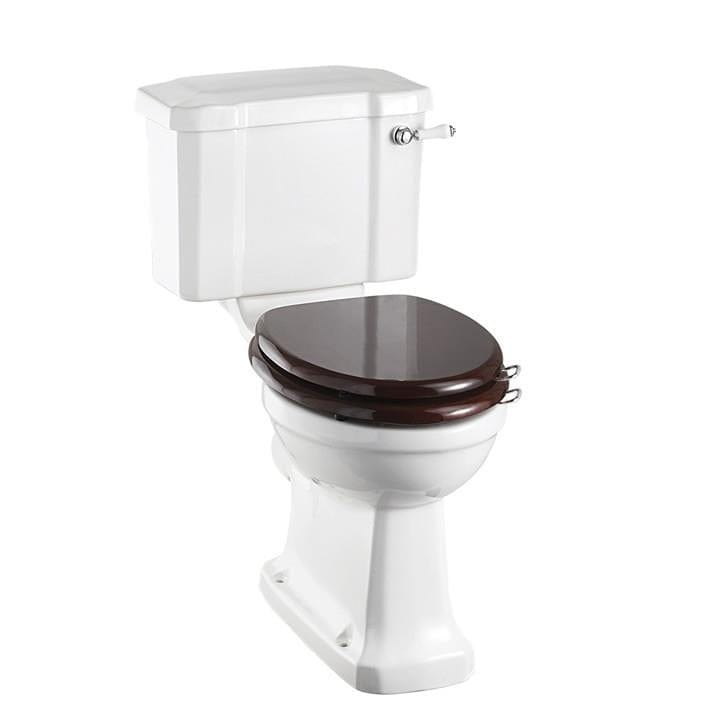 Burlington Close Coupled Toilet 440mm / Lever / Chrome Burlington Standard Close Coupled Toilet