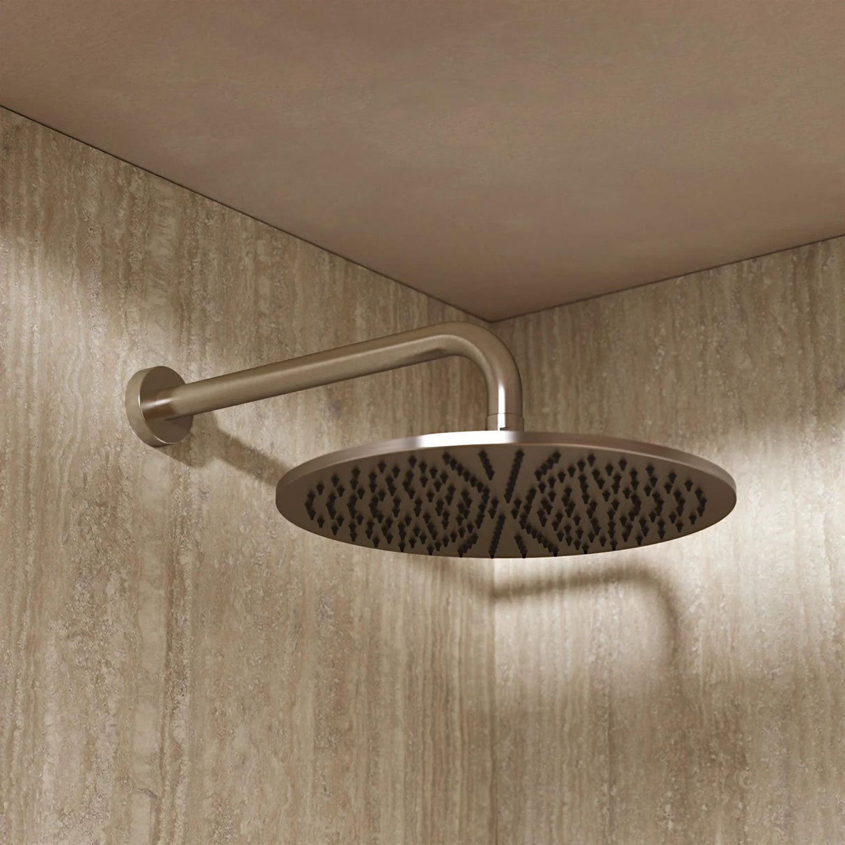 Crosswater Fixed Shower Head Brushed Nickel Crosswater MPRO 300mm Round Fixed Shower Head