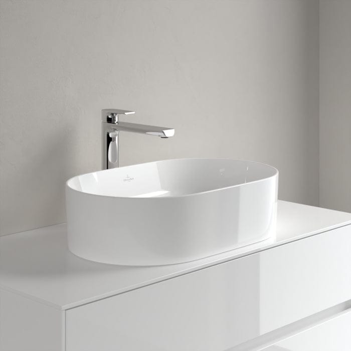 Villeroy & Boch Countertop Basin Villeroy & Boch Collaro 560mm Oval Countertop Basin in White Alpin