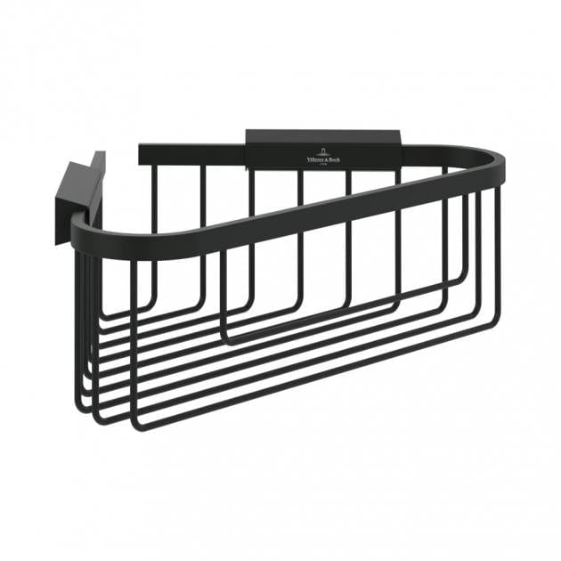 Villeroy & Boch Basket Matt Black Villeroy & Boch Elements - Tender Corner Wire Shower Basket