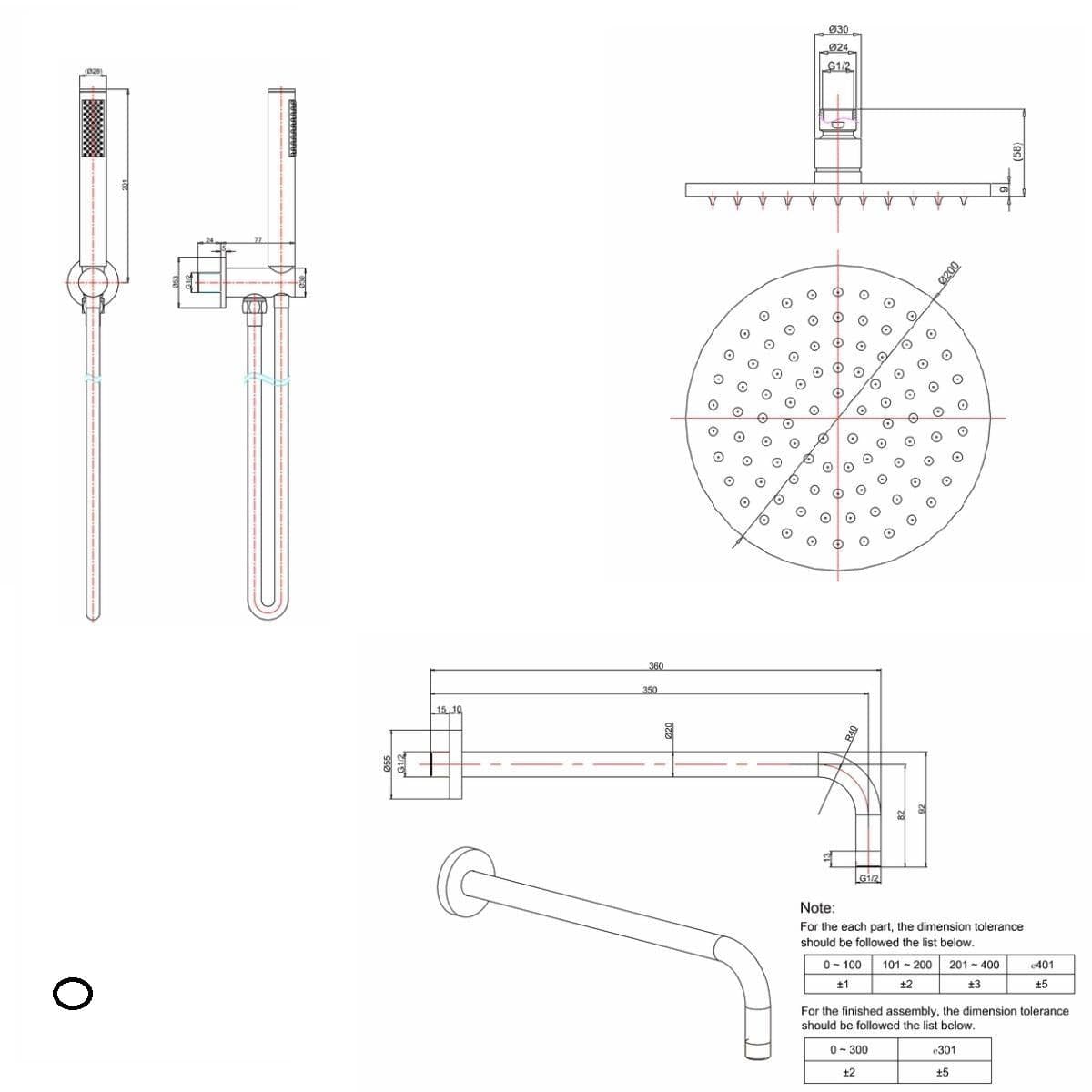 Crosswater Concealed Shower Set Crosswater Crossbox 2 Handle 2 Outlet Shower Bundle Version 2