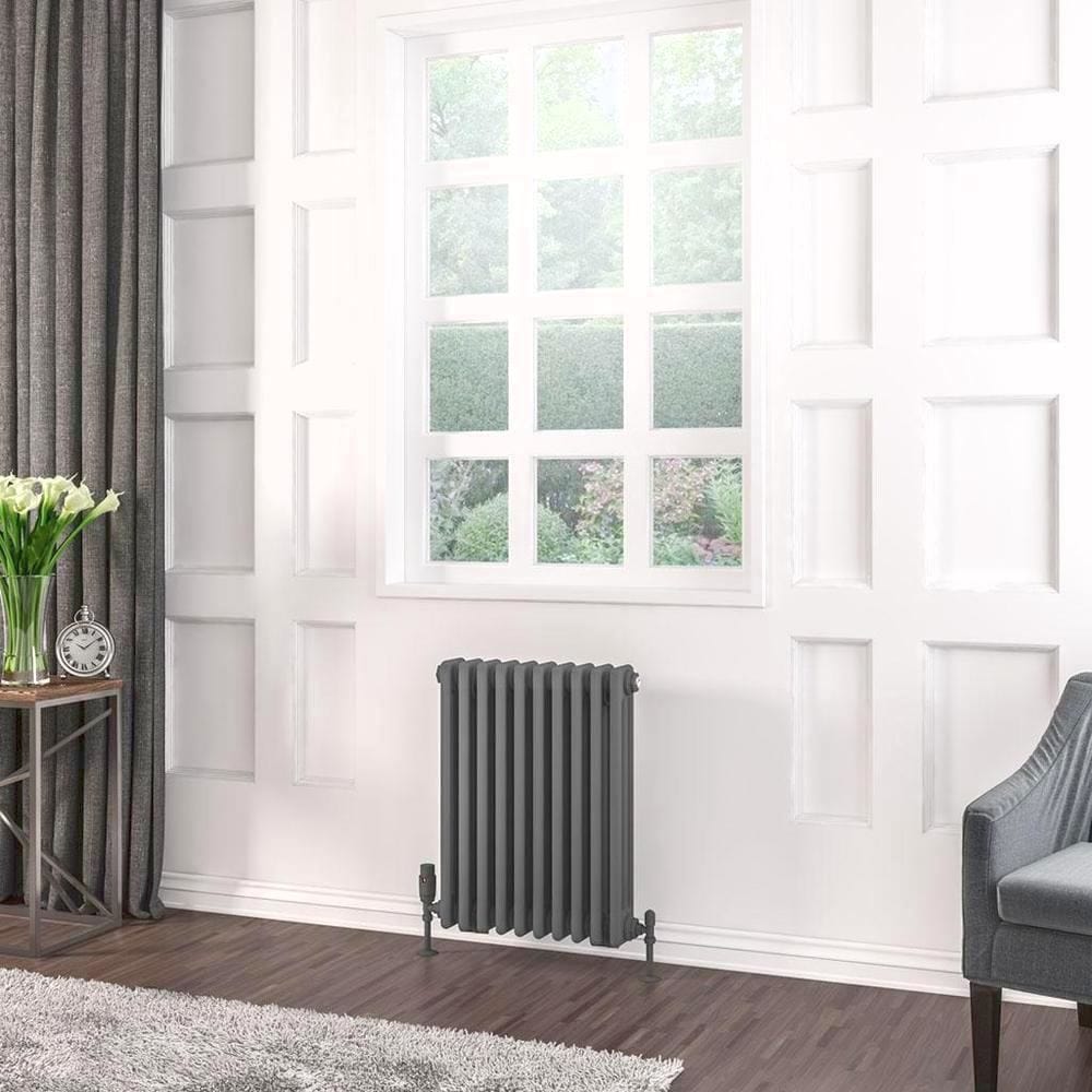 Eastbrook Rivassa Traditional 3 Column Radiator in Matt Anthracite