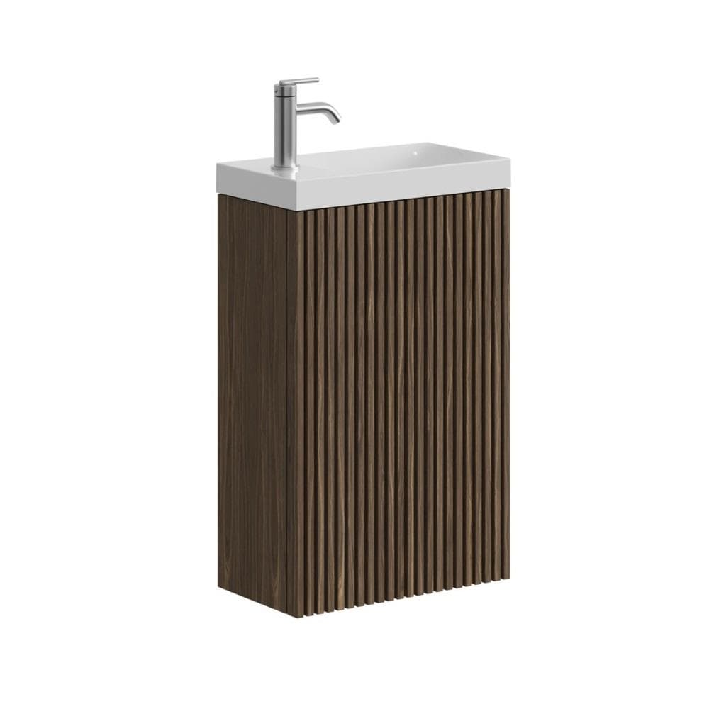 Crosswater Cloakroom Vanity Unit Crosswater Limit Cloakroom Wall Mounted 400mm Single Door Vanity Unit with Basin