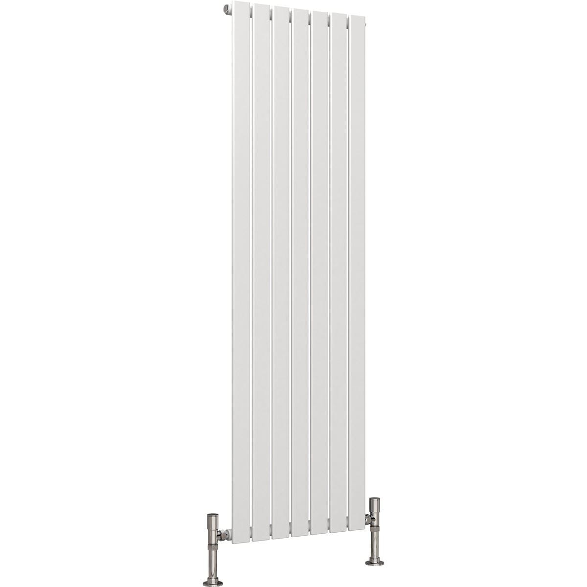 Aquarius Bathrooms Panel Radiator 1600 x 490mm / White Aquarius Flat Single Vertical Radiator