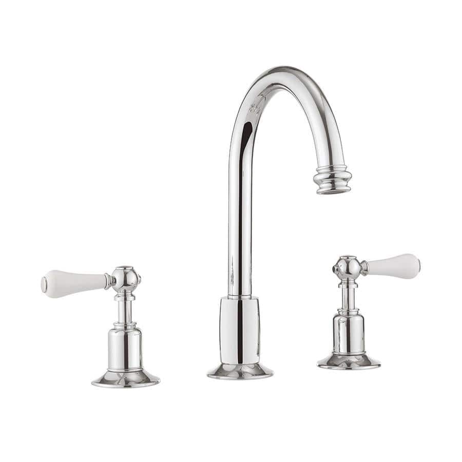Crosswater 3 Tap Hole Basin Set Crosswater Belgravia Lever 3 Hole Basin Mixer Tap with Pop-Up Waste in Chrome