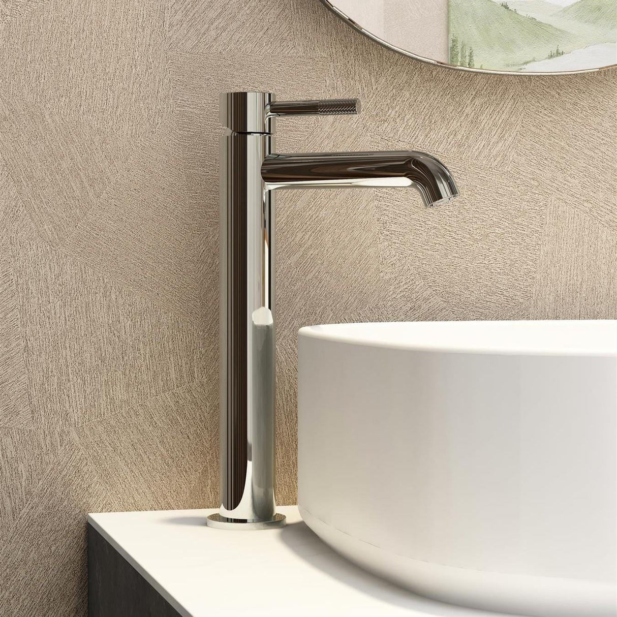 Imex Tall Basin Tap Imex Ravine Tall Basin Mixer Tap with Universal Clicker Waste