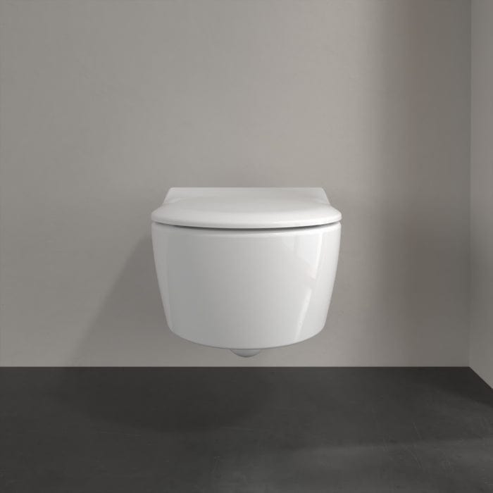 Villeroy & Boch Wall Hung Toilet Villeroy & Boch Avento Combi-Pack Wall Hung Rimless DirectFlushToilet with Slimline Soft Close Seat