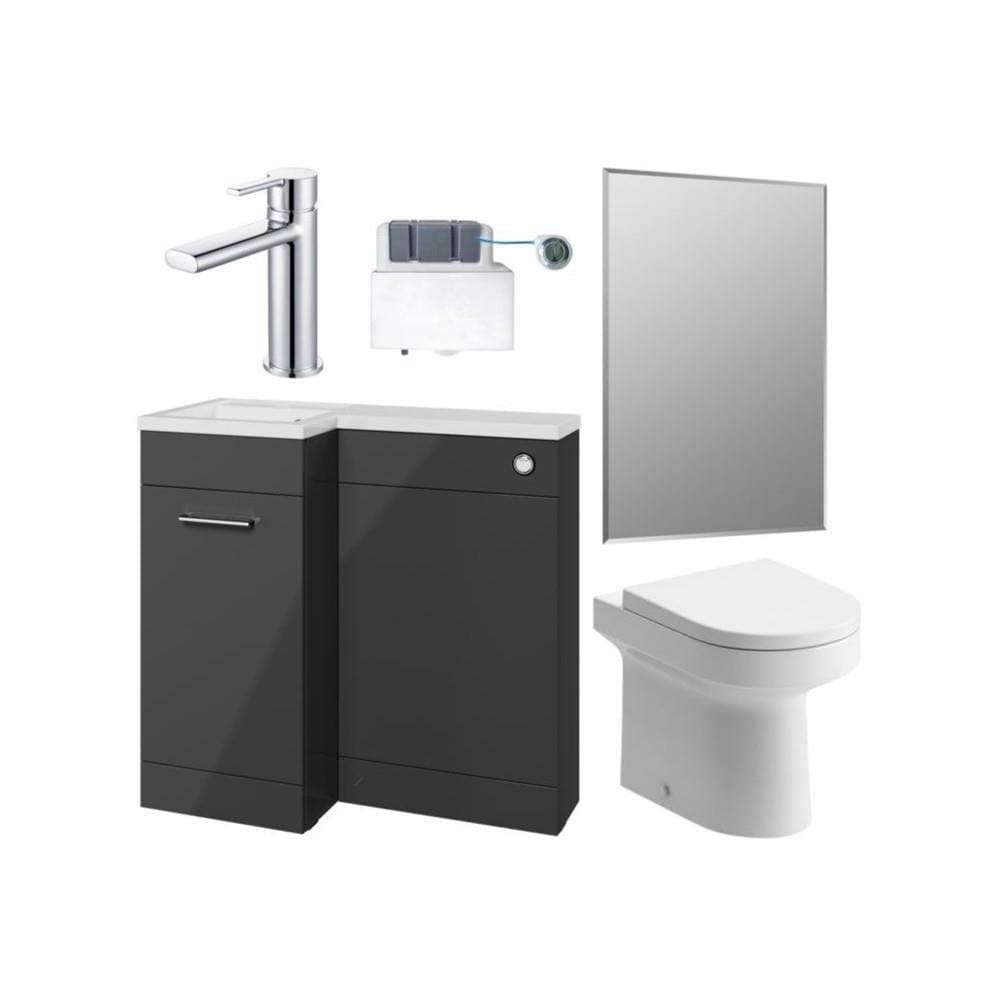 Aquarius Urbano Premium 900mm Vanity Unit Suite (with Back to Wall Toilet)