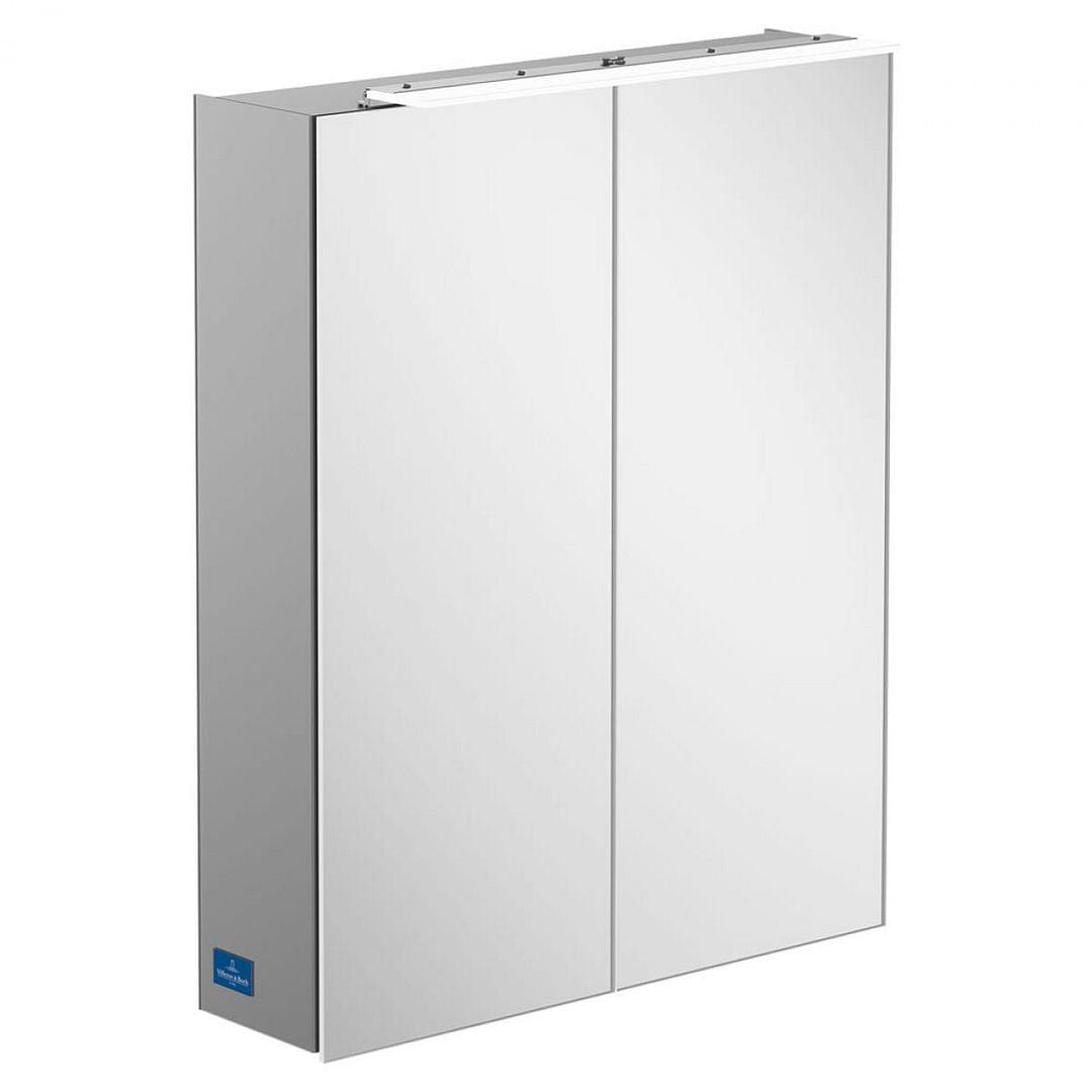 Villeroy & Boch Mirrored Cabinet 600mm Villeroy & Boch My View One 2 Door LED Mirror Cabinet