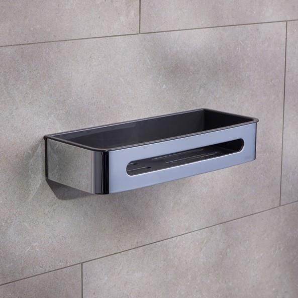 Miller Basket Chrome / Grey Miller Signature D Shaped Shower Basket with Removable Liner